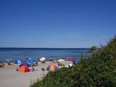 Der Strand an der Liebesschlucht, Blick nach rechts, Rerik